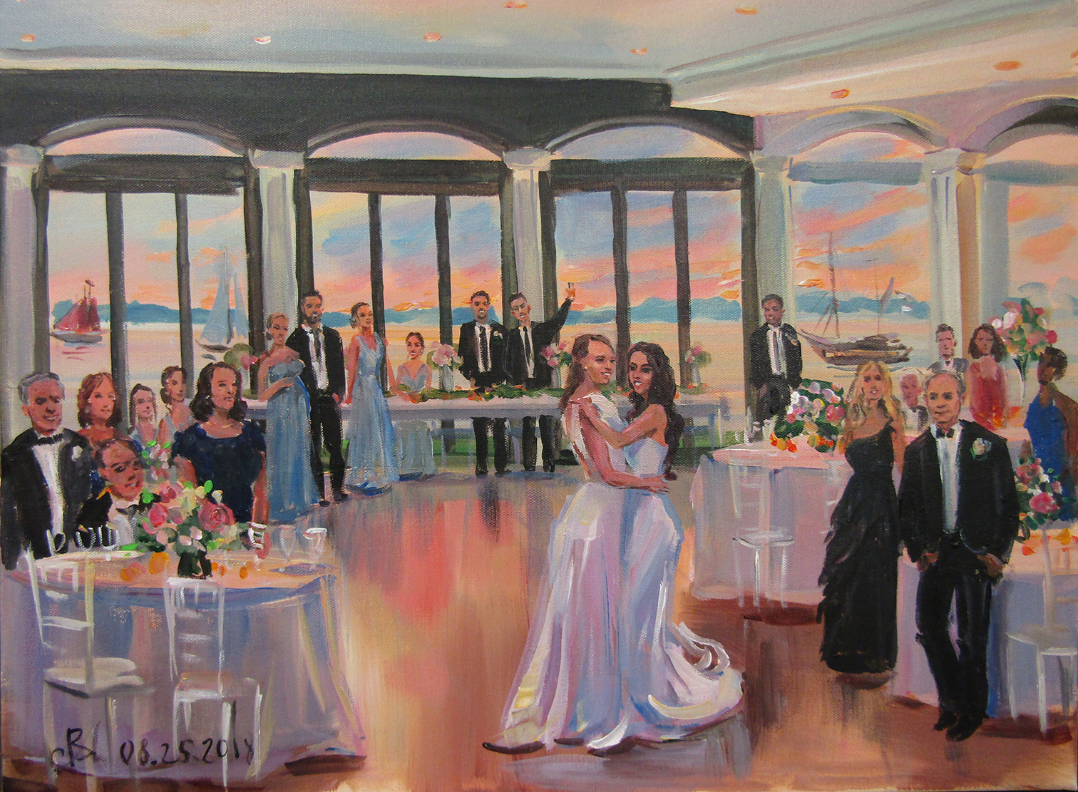 belle-mer-wedding-painting