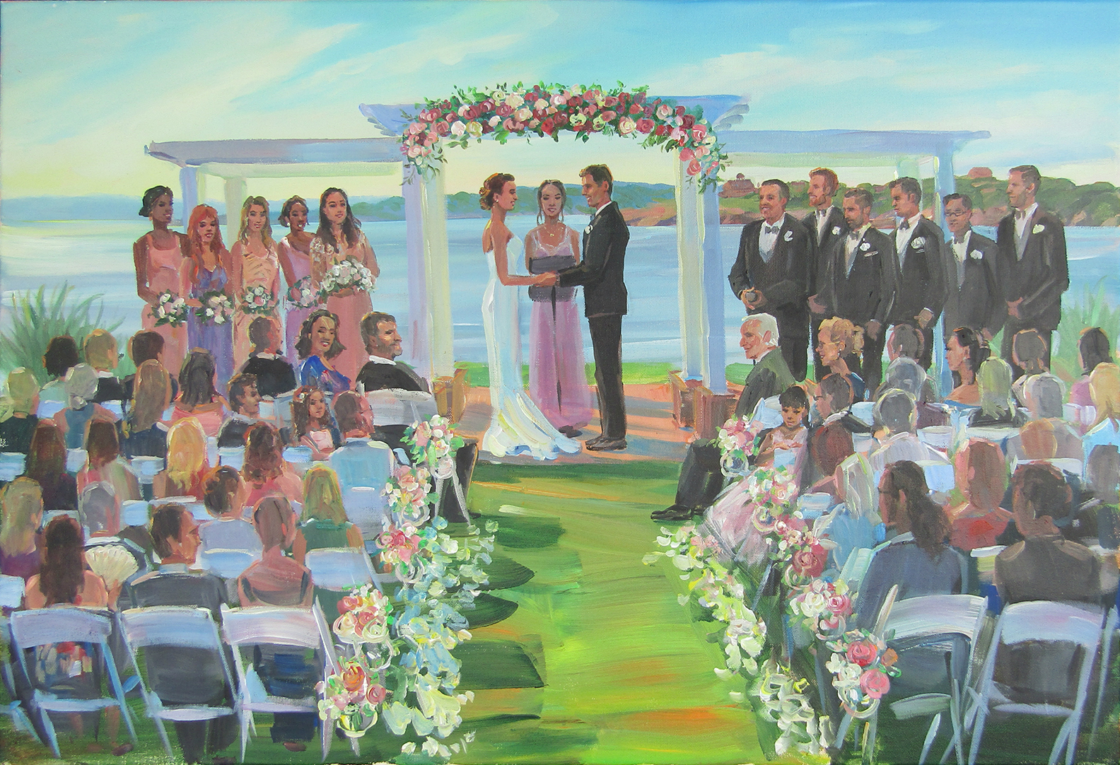 wedding-painting-at-oceancliff-ceremony